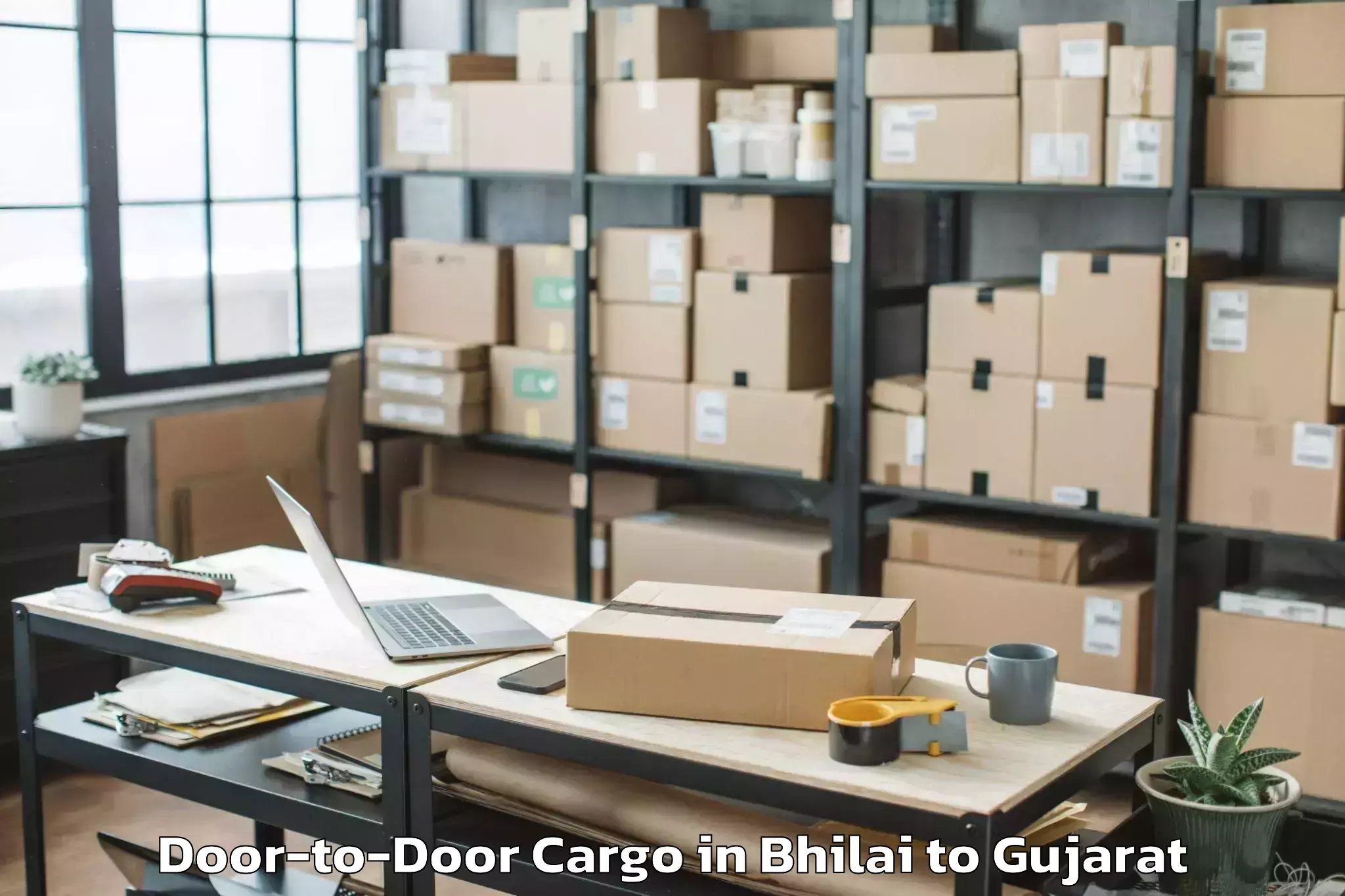 Trusted Bhilai to Ahmedabad Door To Door Cargo